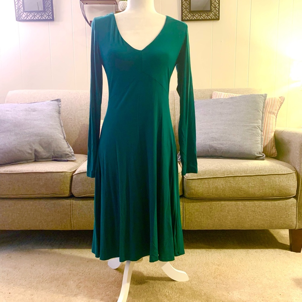 Old Navy Long Sleeved Emerald Dress